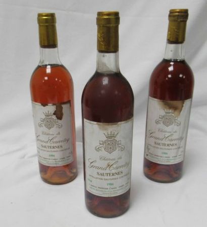 null 3 bouteilles de Sauternes, Château du Grand Carretey, 1986. (esa, LB et B)

Si...