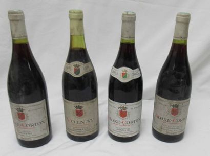 null Lot comprenant 3 bouteilles d'Aloxe-Corton (1 de 2003, 2 sd) et une de Volnay...