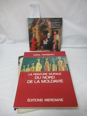 null Lot de 2 livres d'Art : "L'Enfance du Christ dans l'Art" et "La Peinture murale...