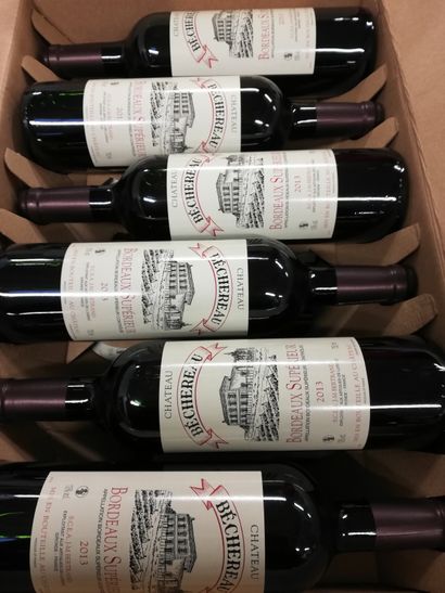 null 6 bouteilles de Château Bechereau. 2013. Bordeaux supérieur. Propriétaire récoltant....