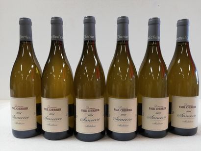null 6 bottles of white Sancerre. 2014. Domaine Paul Cherrier. La Madeleine. Harvesting...