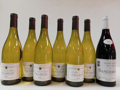 null Lot of 7 bottles : 1 red Sancerre. 2012. Domaine Henry Natter Vigneron and 

6...
