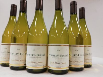 null 8 bouteilles de Pouilly-Fuissé. 2018. Grand vin de la Bourgogne. Paul Henri...