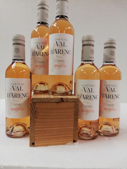 null 5 bottles of Bandol Rosé. 2018. 375ml. Château du Val d'Arenc. Harvesting o...