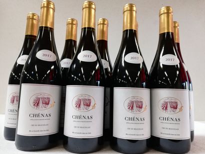 null 9 bouteilles de Chénas. 2017. Cru du Beaujolais. Vignes Le Blason d'Or