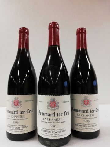 null 3 bottles of Pommard 1er cru. 1996. La Chaniere. Noémie du Chanteloup