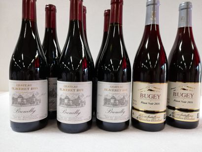 null Lot comprenant : 2 Bugey. Pinot Noir. 2016. Grand Vin de Bourgogne. Viticulteur...