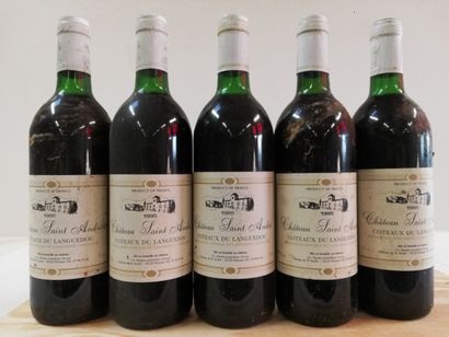 null 5 bouteilles de Château Saint André. 1995. Rouge. Côteaux du Languedoc.