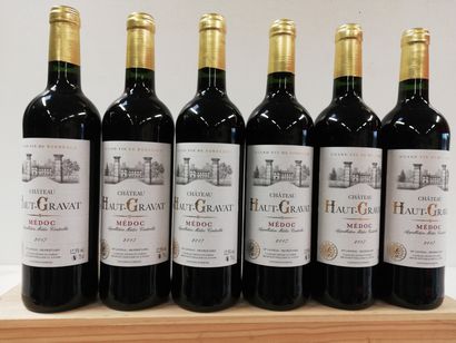 null 6 bouteilles de Château Haut Gravat 2017 Médoc Récoltant M. Lanneau