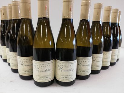 null 12 demi-bouteilles (375 ml) de Chablis 2015. Domaine de la Mandelière. Réco...