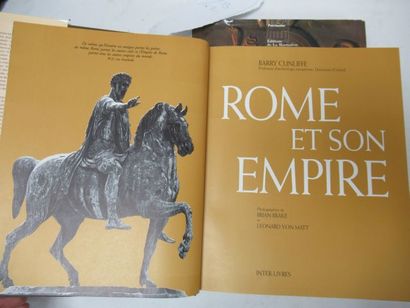null Lot de 2 livres : "Rome et son Empire" - "Immortelle Egypte"