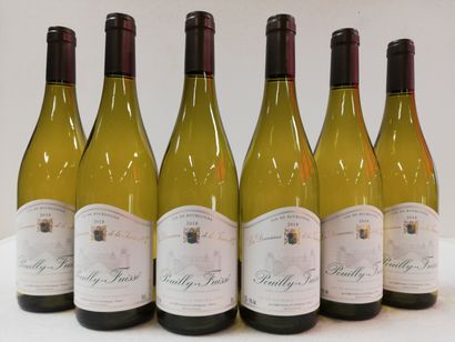 null 6 bottles of White Burgundy. 2018. Pouilly Fuissé. Domaines de la Tassée d'...