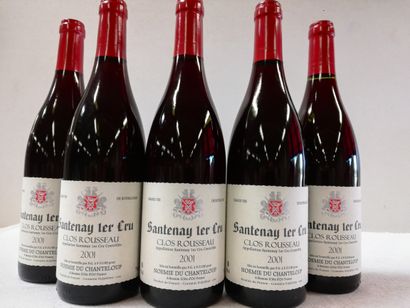 null 5 bouteilles de Santenay 1er Cru. 2001. Le Clos Rousseau. Noémie du Chantel...
