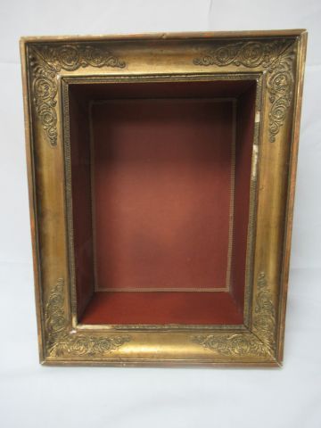 null Restoration period glass frame, 51 x 40 cm, missing its glass.