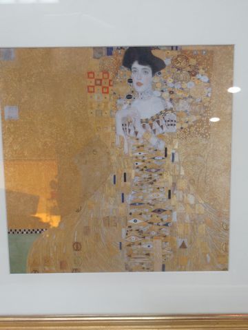 null After KLIMT, suite of three color reproductions. Framed under glass. 41 x 41...