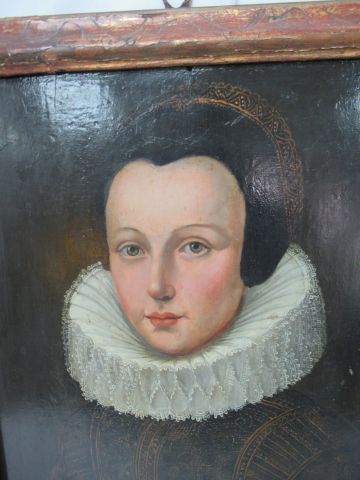 null Ecole du nord du XIXe siècle, dans le goût du XVIe siècle "Portrait de femme...