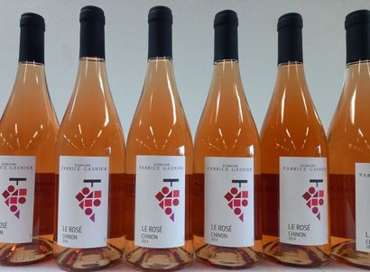 null 6 bouteilles de Chinon rosé. 2014. Domaine Fabrice Gasnier. Propriétaire ré...