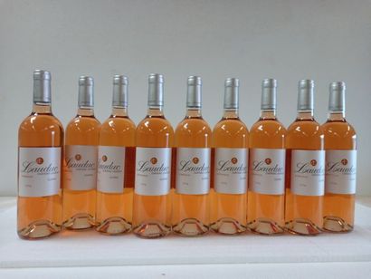 null 9 bouteilles de Château Lauduc. Bordeaux. 2014. Rosé. Le Classique. Vignobles...