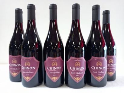 null 6 bouteilles de Chinon rouge. 2017. La Cuvée de Résilience. Michel Sévin