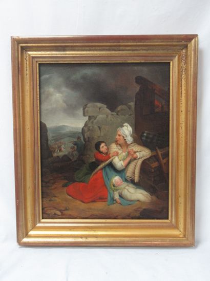 null Ecole de la fin XIXe siècle

"Le Refuge"

Huile sur toile

46 x 38 cm 

(rentoilée)

Cadre...