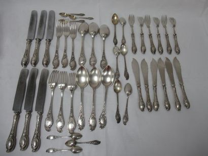 RUSSIA Set of silver, silver filled and metal...