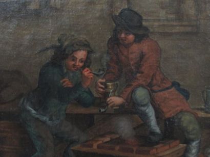 null 19th century school, in the taste of Teniers

"Tavern scene"

Oil on canvas

29...