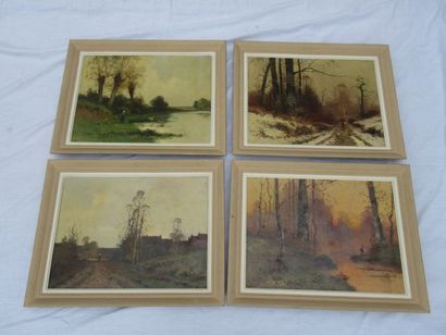 null 20th century french school

"The Four Seasons".

Series of 4 oils on canvas....