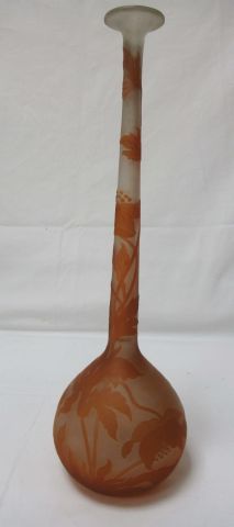 ETABLISSEMENT GALLE Glass soliflore vase...