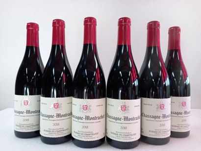 null 6 bouteilles de Chassagne Montrachet Rouge Bourgogne .2018. Noémie Du Chant...