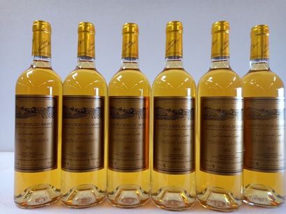 6 bouteilles de Sainte Croix du Mont Liquoreux...