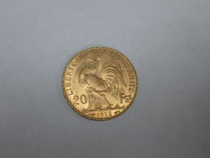 null Pièce de 20 francs, Coq, 1912. Poids : 6,47 g

Frais acheteurs exceptionnels...
