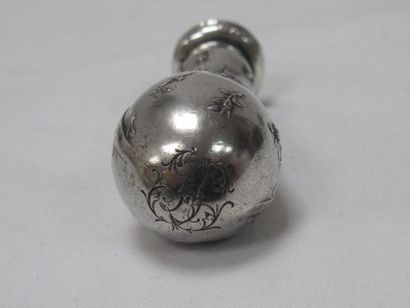 null Sceau en argent. Monogrammé. Poids : 60 g Long.: 7 cm