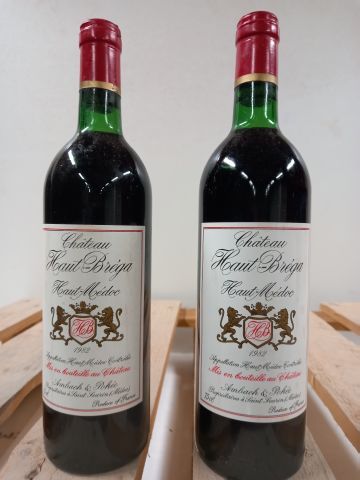 null 2 bouteilles de Château Haut Bréga 1982 Haut Médoc Grand Millésime Propriétaire...