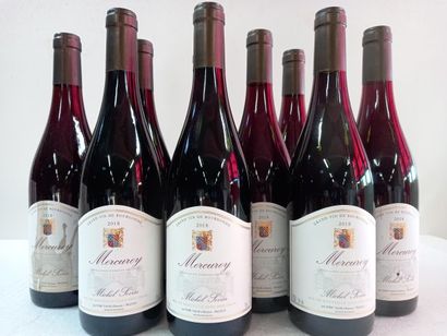 9 bouteilles de Bourgogne Mercurey rouge...