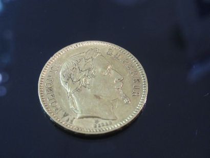 null Pièce de 20 francs en or, Napoléon III, 1866. Poids : 6,45 g