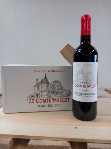 6 bouteilles de Saint Emilion Grand Cru 2018...