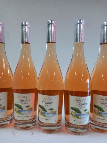 12 bouteilles de Bouteilles de Rosé le Soleil...