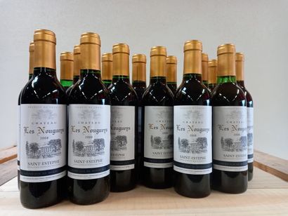 15 demi-bouteilles (375 ml) de Saint Estephe...