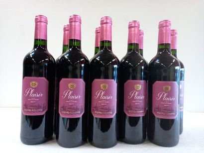 9 bouteilles de Vin du Pays d'Oc IGP 2017...