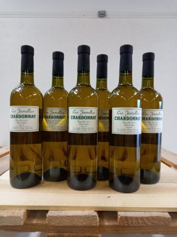 6 bouteilles de Les Jamelles 2014 Chardonnay...
