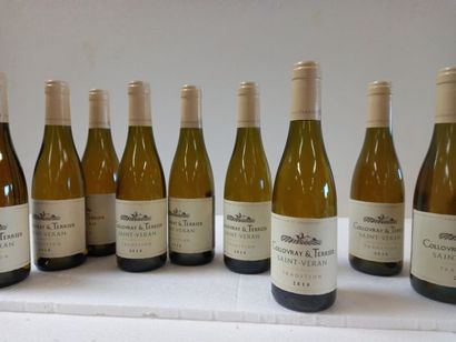 null 12 demi-bouteilles (375 ml) de Saint Véran Bourgogne Blanc Le Collovray et Terrier...