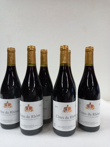 null 6 bouteilles de Côtes du Rhône 2015 Rouge Grand Millésime Adrien Pierre Arn...