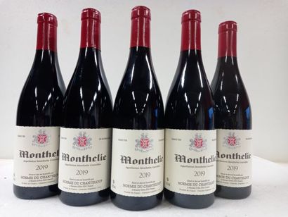 null 5 bouteilles de Monthélie 2019 Bourgogne Rouge Noémie du Chanteloup