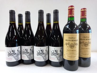 null Lot of 8 bottles:

2 Haut Médoc 1994 Château Grand Merrain Vignobles Brun Viticulteur...
