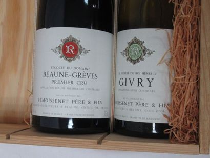 null Lot of 2 bottles of 2003 : Beaune, Grèves, Premier Cru and Givry. Remoissenet....
