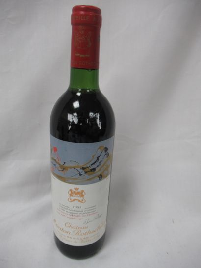 null Bouteille de Château Mouton Rothschild, 1981 (LB)