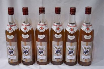 null 6 bouteilles de Prunelle, Surfine, 1966
