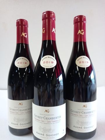 null 3 bouteilles de Gevry Chambertin 2019 1er Cru Les Varoilles André Goichot