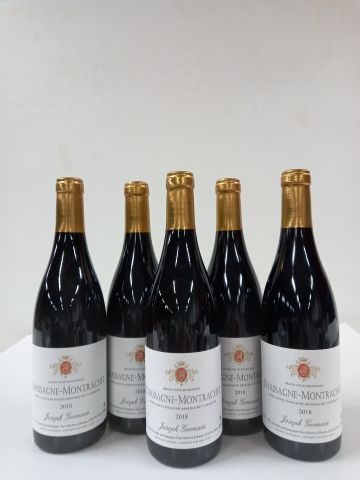 null 5 bouteilles de Chassagne Montrachet Vin de Bourgogne Rouge 2018 Joseph Ger...