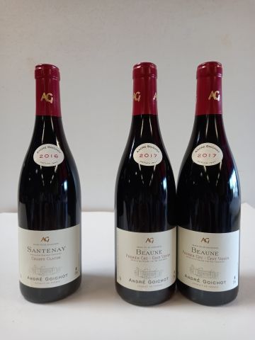 null Lot de 3 bouteilles:

2 Beaune Premier Cru - Cents Vignes 2017 André Goichot

1...